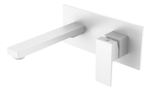 Смеситель Boheme Qubic 475-MW встраиваемый белый