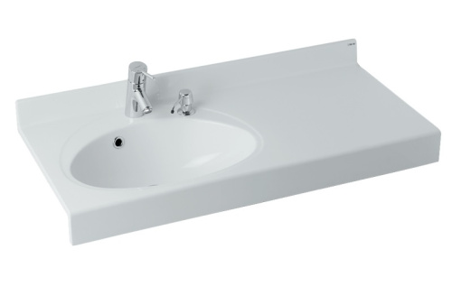Раковина Aquaton Отель 99 см 1A70073NOT01L подвесная цвет белый