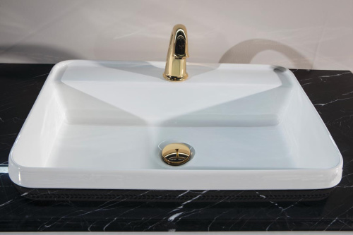 Раковина керамическая Armadi Art NeoArt 818 60х40 накладная цвет белый глянцевый