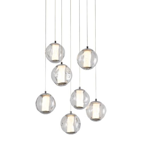 Светильник подвесной Delight Collection OD2437-7 gold/clear