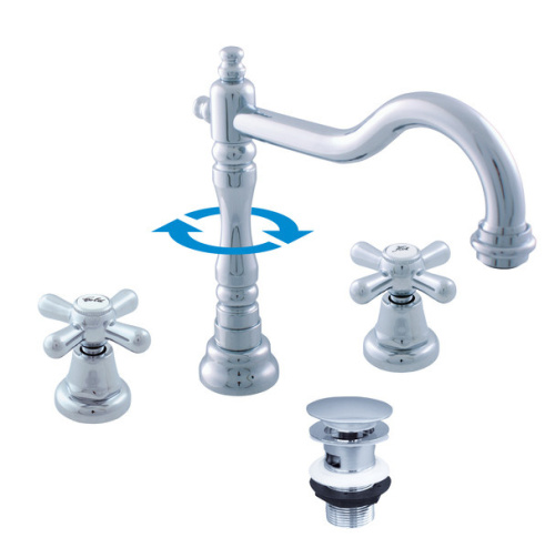 Смеситель RavSlezak MORAVA RETRO MK132.5 на раковину хром