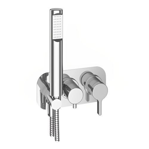 Смеситель для ванны и душа Webert Coral CO860512015 настенный хром