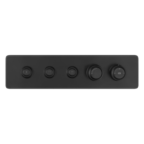 Смеситель для душа Gessi Hi-Fi Eclectic 65224#299 встраиваемый в стену черный с термостатом