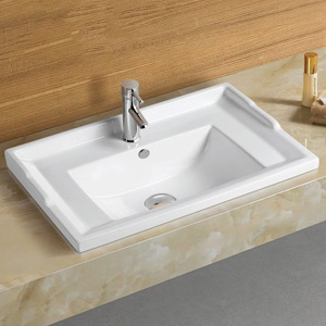 Раковина Melana 71 см F70-805 накладная цвет белый