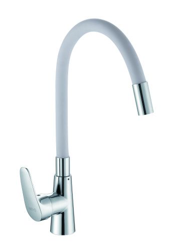 Смеситель для кухни D-Lin D155302-2 на мойку хром/серый