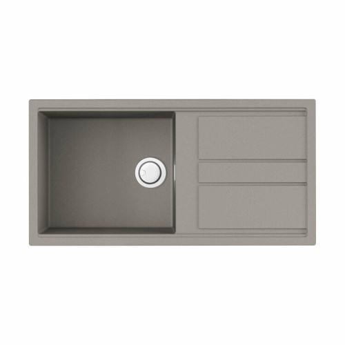 Раковина Omoikiri Kitagawa 100 см 4993788 встраиваемая цвет серый