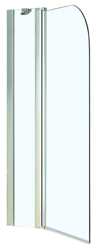 Душевая шторка на ванну Azario Merrit AZ-NF6221 1100 110x140 стекло прозрачное профиль серебро
