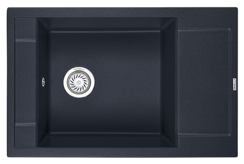 Кухонная мойка Granula 7806, ШВАРЦ 78х50 цвет черный поверхность матовая
