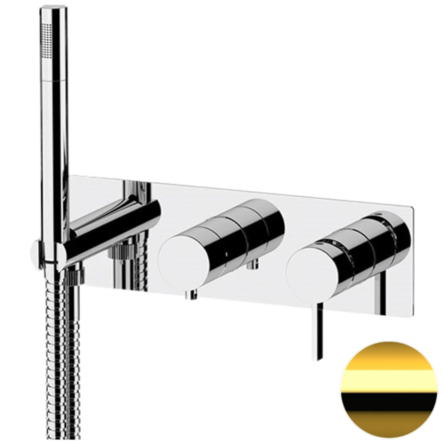 Смеситель для душа Remer Metrica MC97D3DO встраиваемый в стену золото