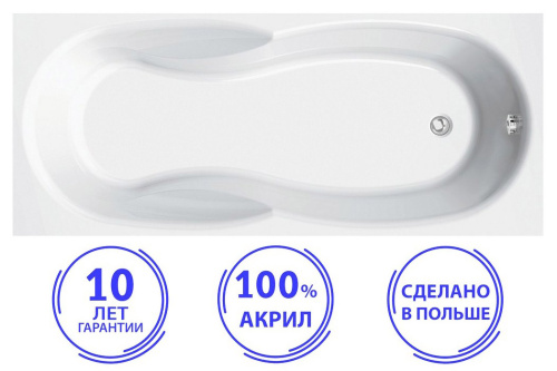 Ванна акриловая C-Bath CBQ005005 170х70 пристенная прямоугольная