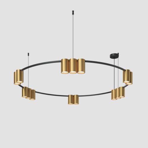 Люстра подвесная Denkirs Orbit (Орбит) DK4067-BK+SG