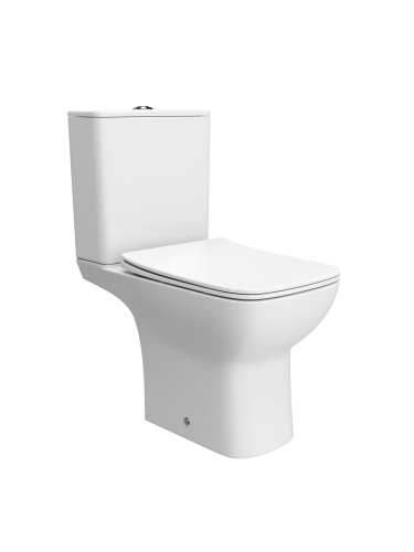 Унитаз напольный с бачком BelBagno ROMANO BB2803CP/T-TOR/SC белый с сиденьем микролифт безободковый смыв торнадо