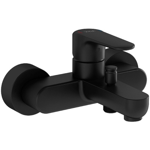 Смеситель Vitra Root Round A4272536EXP настенный черный матовый без термостата
