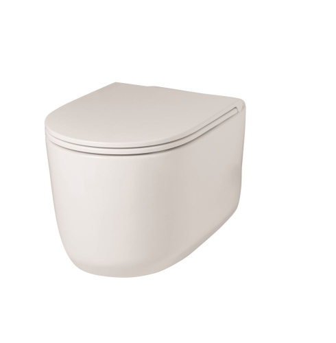 Унитаз подвесной Hidra Gio GWR20SET/006 цвет белый матовый с сиденьем микролифт безободковый