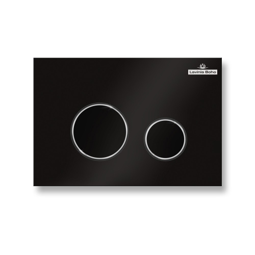 Клавиша смыва механическая Lavinia Boho RelFix 380502MB цвет черный матовый/хром