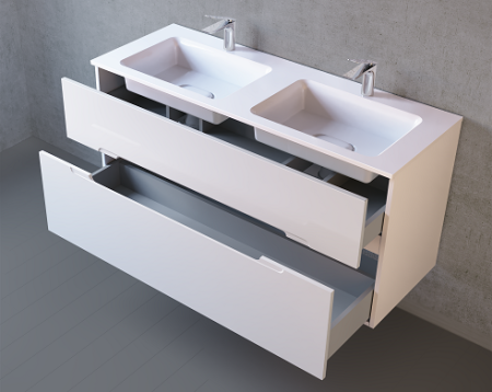 Тумба под раковину Jorno MODUL Mоl.01.122/P/W 121,6х45х58 - фото 4