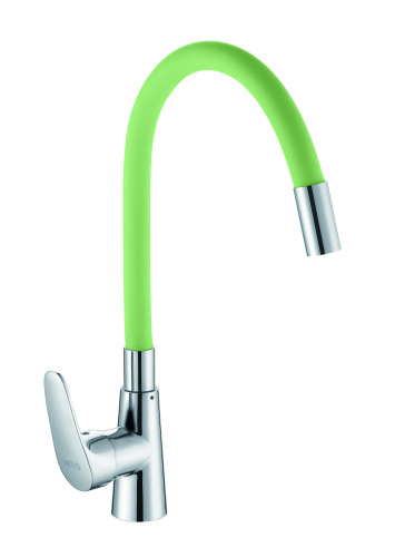 Смеситель для кухни D-Lin D155302-5 на мойку зеленый