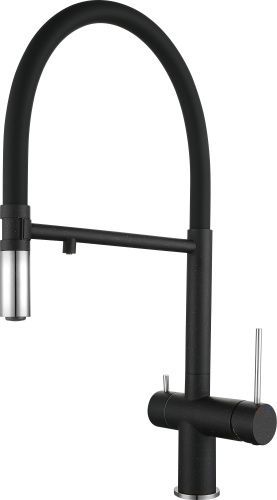 Смеситель для кухни Rivelato 1523517 nero cromo на мойку черный/хром