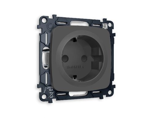 Комплект механизма розетки с/з со шторками Ambrella Volt Omega (Омега) MO907010