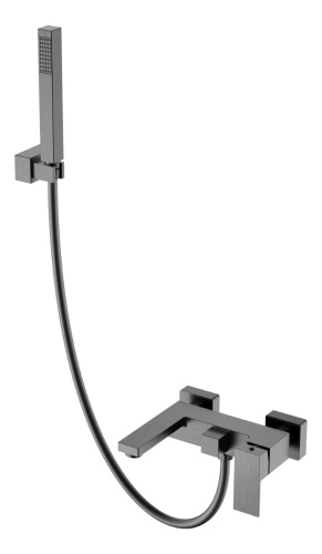 Смеситель Boheme Qubic 473-GM настенный графит