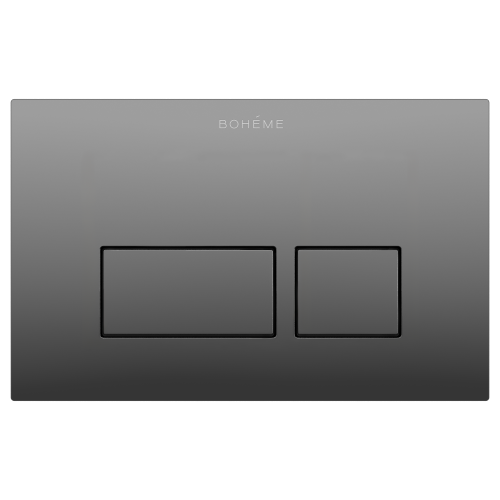 Клавиша смыва Boheme 664-SGM графит глянцевый