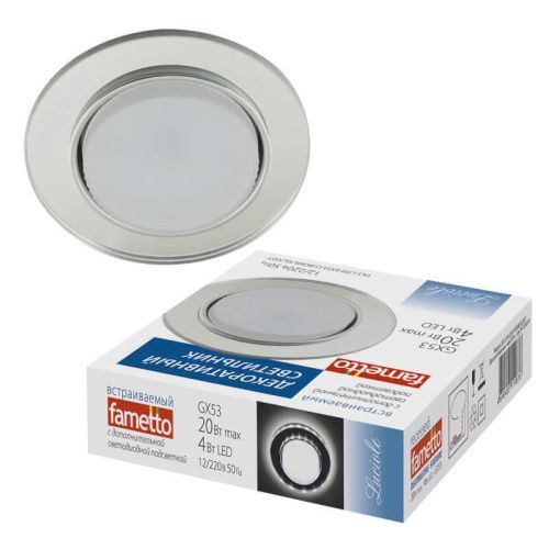 Светильник встраиваемый Fametto Luciole 159 (Луциоле 159) DLS-L159 GX53 CHROME/GLASSY