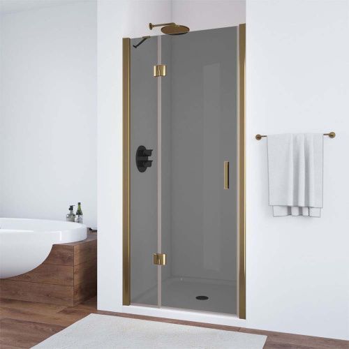 Душевая дверь Vegas-Glass AFP TUR+NOVO AFP TUR NOVO h1890 90 05 07 L 90х190 стекло тонированное профиль бронза