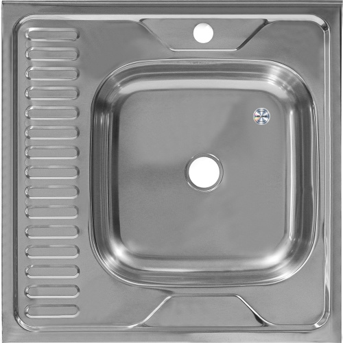Кухонная мойка Melana 073 t R (*20) 60x60 цвет хром