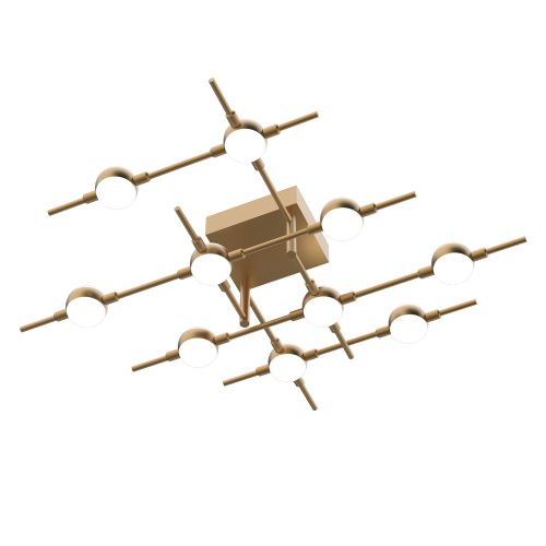 Люстра потолочная Delight Collection Molecular (Молецулар) MX18001067-10A gold