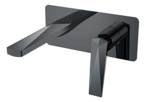 Смеситель Boheme Venturo 375-SGM встраиваемый графит глянцевый