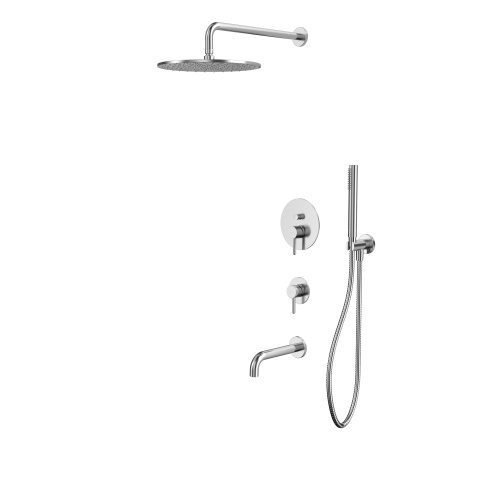 Душевая система Whitecross Y brushed nickel YSET07NIB встраиваемая
