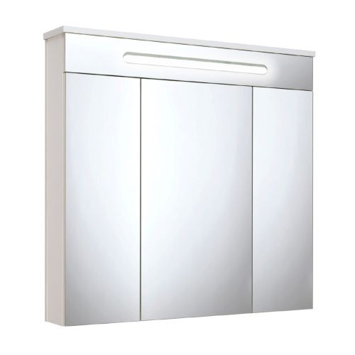 Зеркало-шкаф RUNO Парма 1148 75х75 подвесной цвет белый