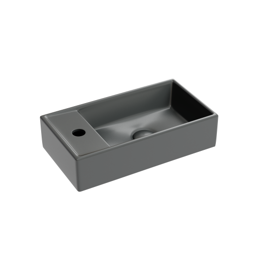 Раковина Ceramica Nova ELEMENT 42 см CN6051RMDH подвесная цвет темный антрацит матовый