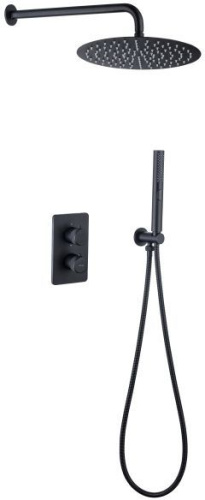 Душевая система Allen Brau Priority 5.31013-31 встраиваемая в стену цвет черный