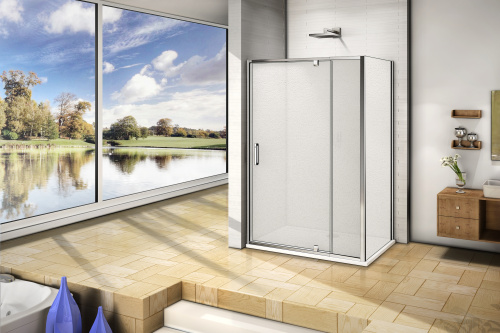 Душевая перегородка Good Door ORION ОР00013 90х185 стекло матовое профиль хром глянцевый