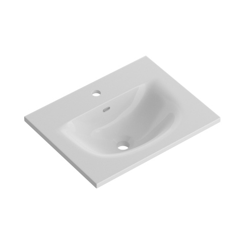 Раковина керамическая BelBagno BB-8099-3-40 41х41 накладная цвет белый глянцевый