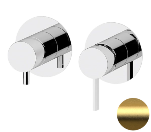 Смеситель для душа Remer Metrica MC93ZPBG встраиваемый в стену брашированное золото