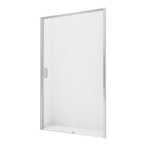 Душевая дверь New Trendy PRIME D-0299A 100х200 стекло прозрачное профиль хром глянцевый