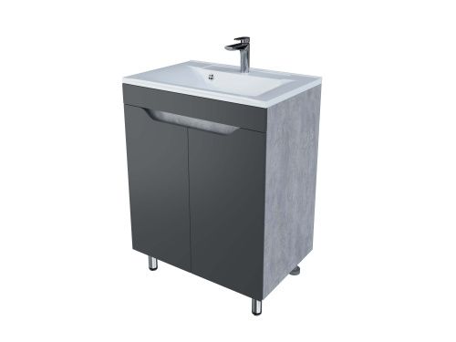 Тумба под раковину Stella Polar Абигель SP-00001079 65х45х85 цвет серый