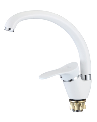 Смеситель для кухни D-Lin D150405-C на мойку белый