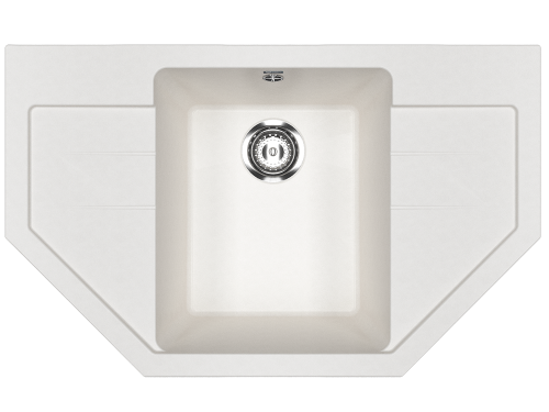 Кухонная мойка Ulgran Classic U-609-341 79х49 цвет белый