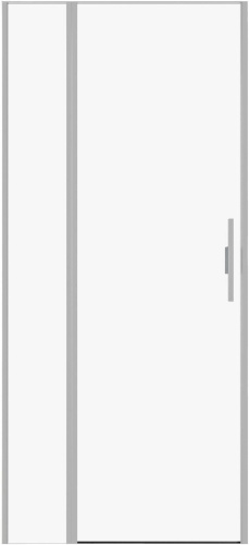 Душевая дверь Allen Brau Priority 3.31026.BA 90х200 стекло прозрачное профиль серебро брашированное