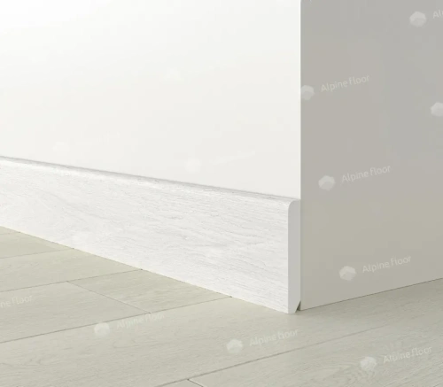 Напольный плинтус Alpine Floor Parquet Light SK 13-0 Белый