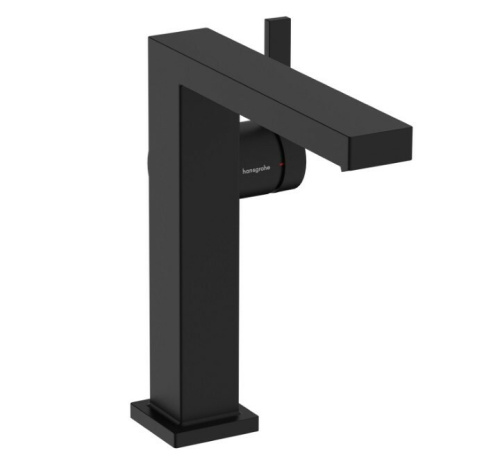 Смеситель Hansgrohe Tecturis E 73040670 на раковину/столешницу черный матовый без термостата