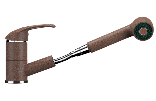 Смеситель для кухни Ulgran Classic U-002-307 на раковину терракот без термостата