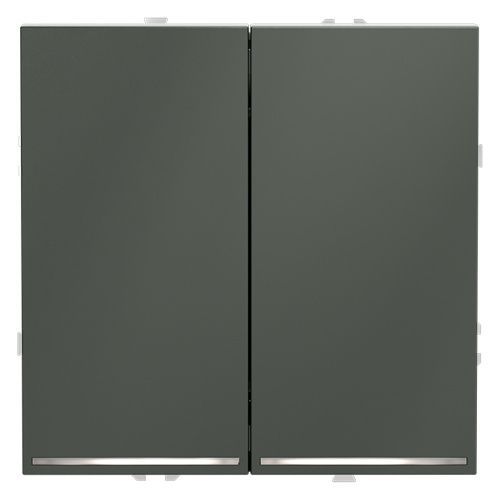 Проходной переключатель двухклавишный с подсветкой VOLTUM S70 VLS020406
