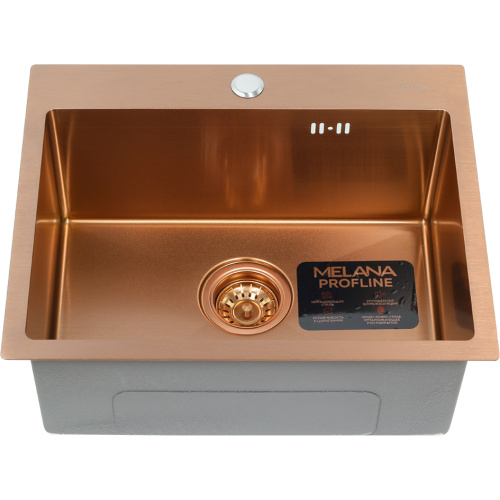 Кухонная мойка Melana ProfLine D5343HC бронза 53x43 цвет бронза