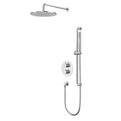 Душевая система Whitecross Y brushed nickel YSET09NIB встраиваемая