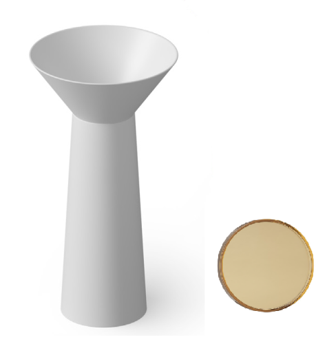 Раковина Dea Design Pedestal Basin 48 см DD2022 480 R6 напольная цвет зеленый