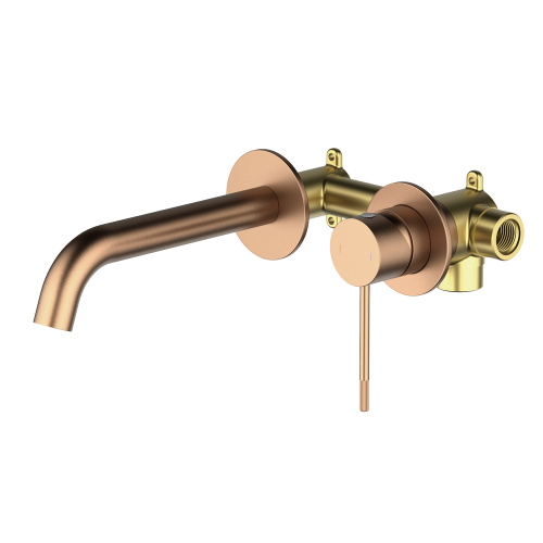 Смеситель для раковины Timo Saona 2372/19SM встраиваемый в стену розовое золото